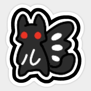 Mothman Kitty cat Sticker